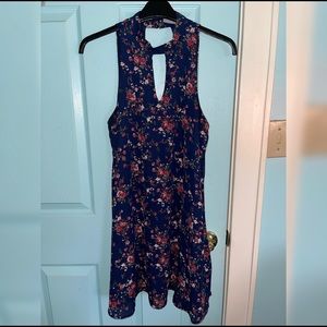Francesca’s high neck cutout dress